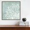 Sea Crown II (Coral) by Aimee Wilson 16-in. W x 16-in. H. Canvas Wall Art Print Framed in Grey